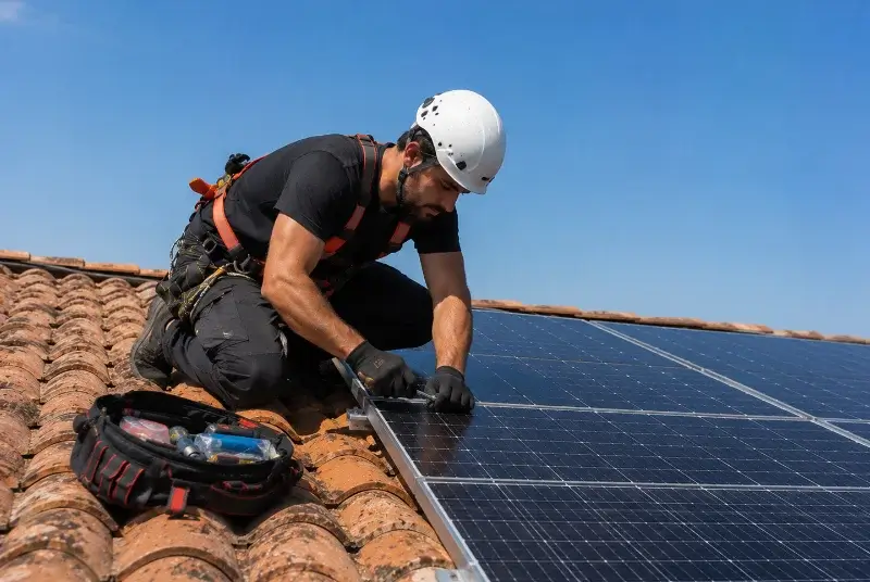 Maintenance et monitoring de panneaux solaires à Saint-Benoist-sur-Mer