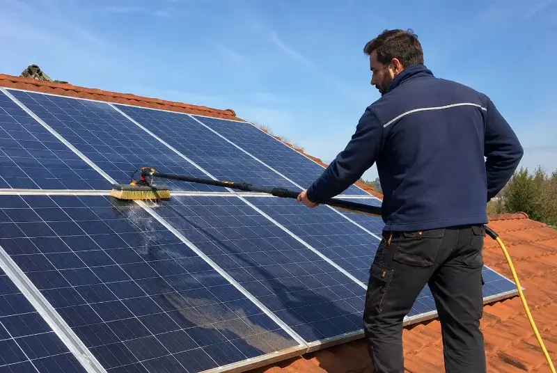 Nettoyage et entretien de panneaux solaires à Saint-Benoist-sur-Mer